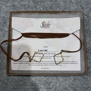 Sseko Tan Lariat Necklace